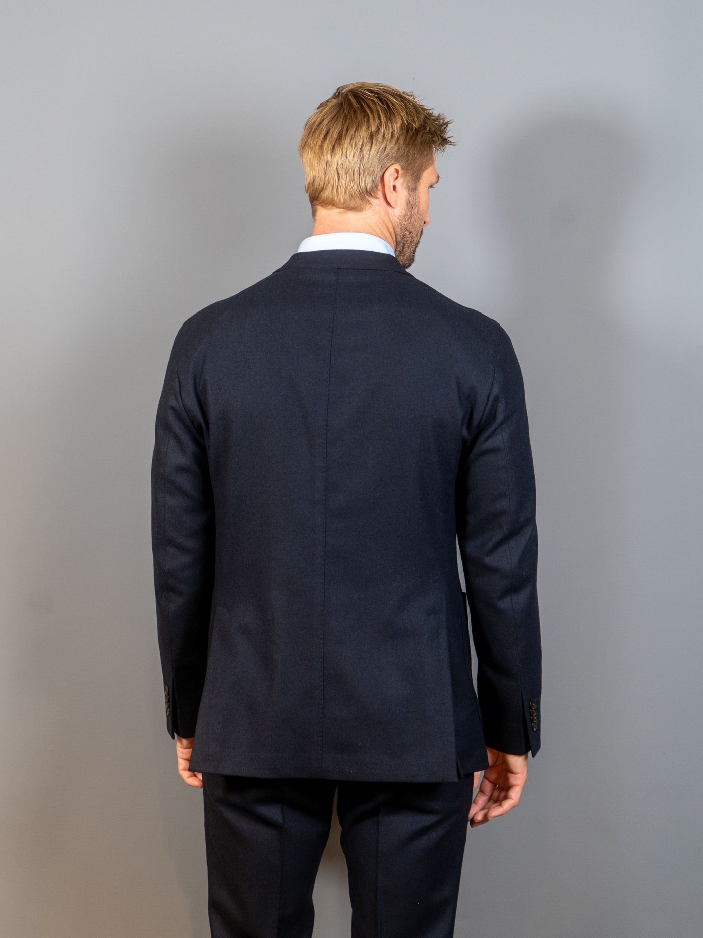 Flannel Suit - Navy