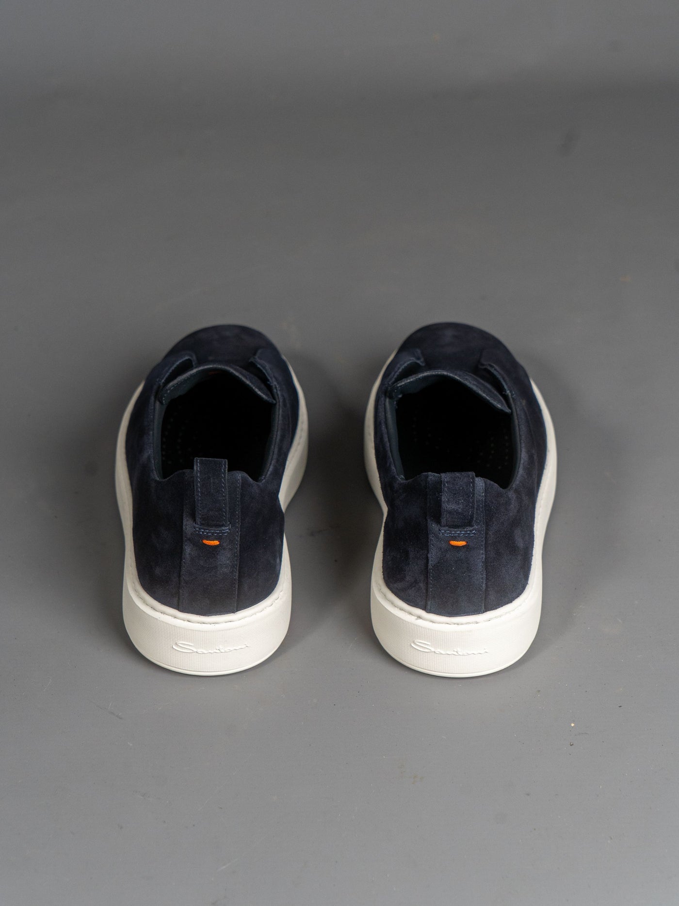 Suede Slip-on Sneakers - Navy