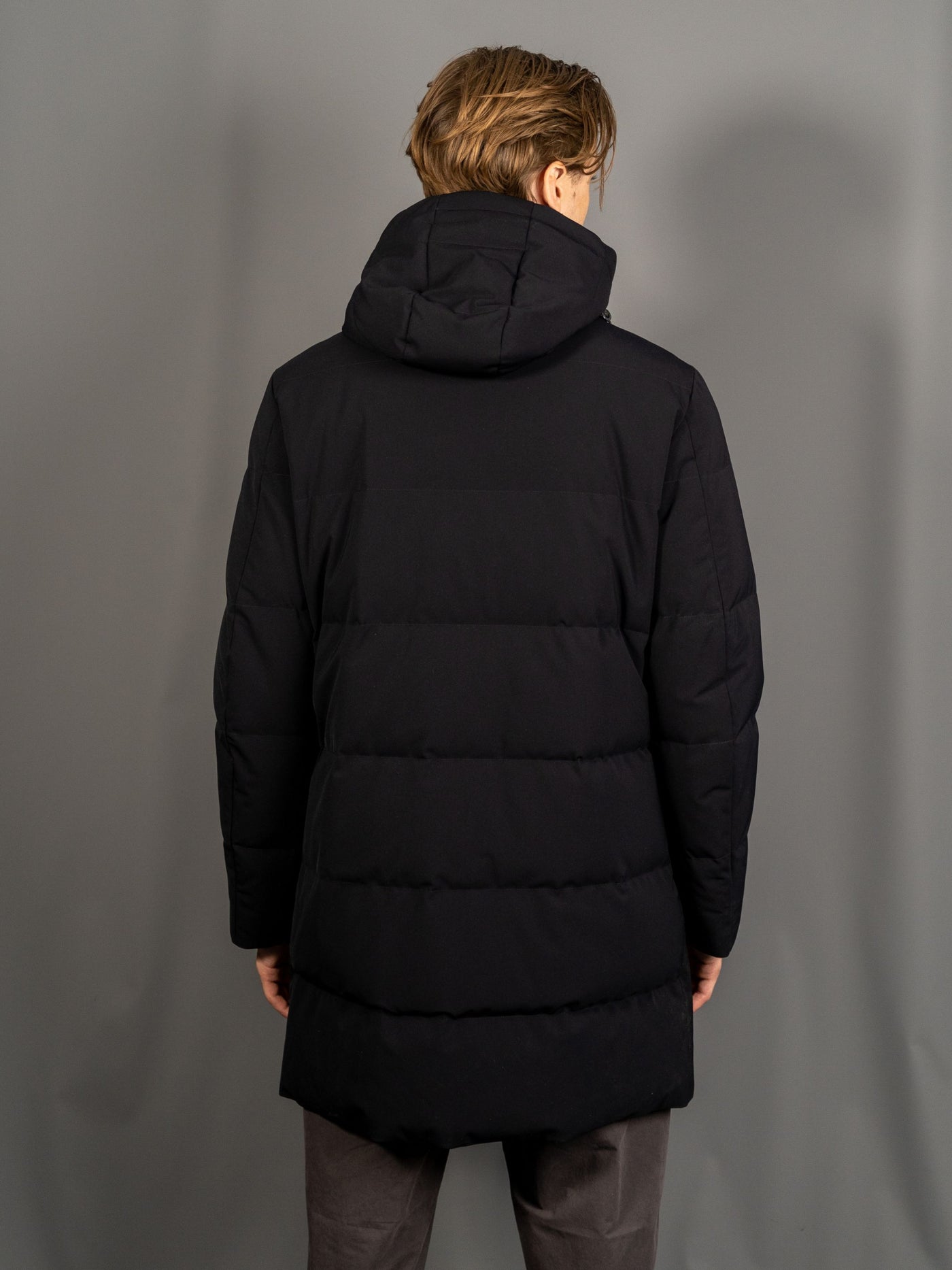 Down Coat - Navy