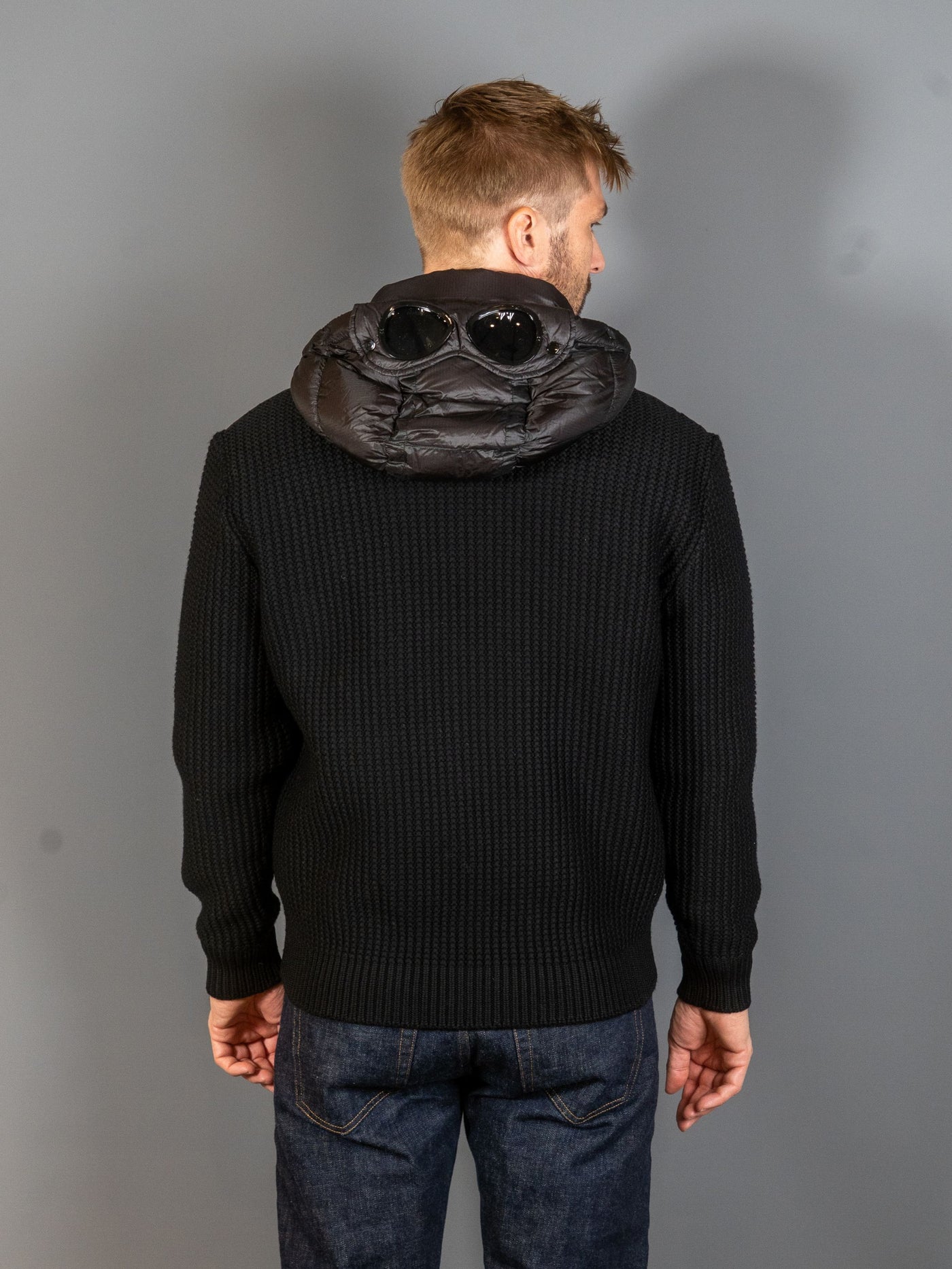 Knitwear Jacket Merino Wool Extrafine - Sort