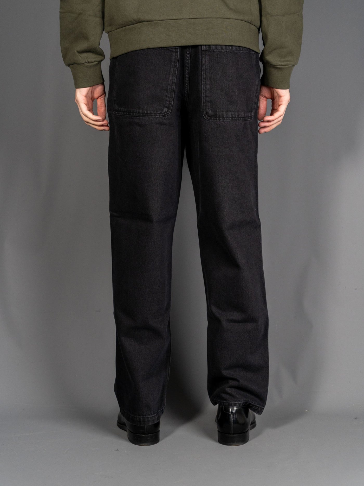 Twill Patch Trousers - Sort