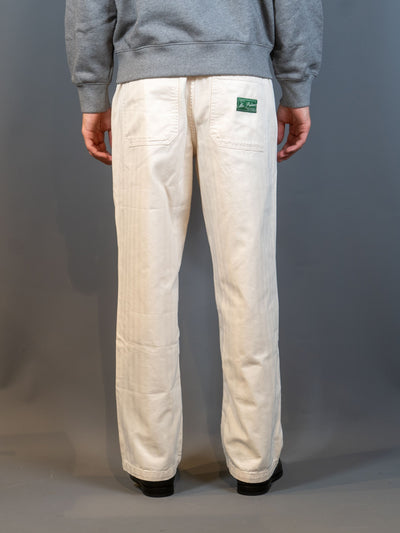 Lucien Herringbone Trousers - Off White