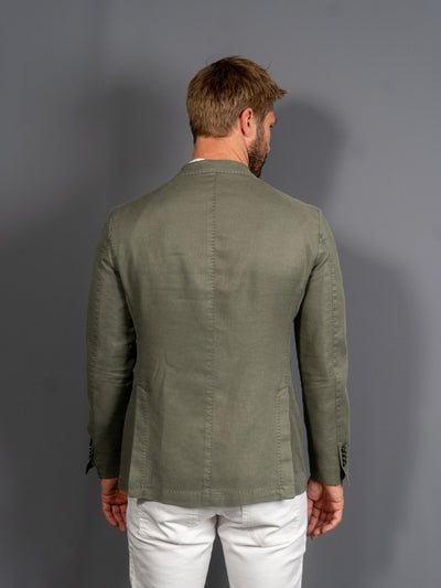 Cotton Linen Blazer - Grøn