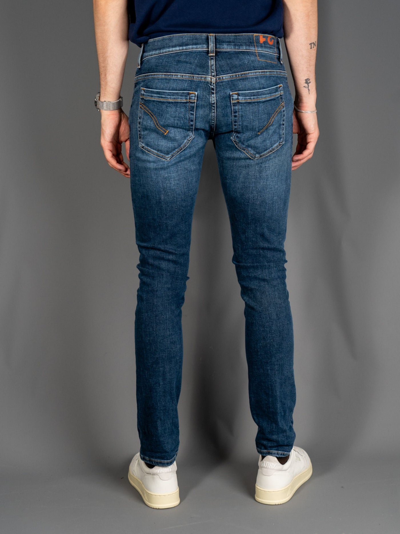 George Slim Fit Jeans GF2 - Blå