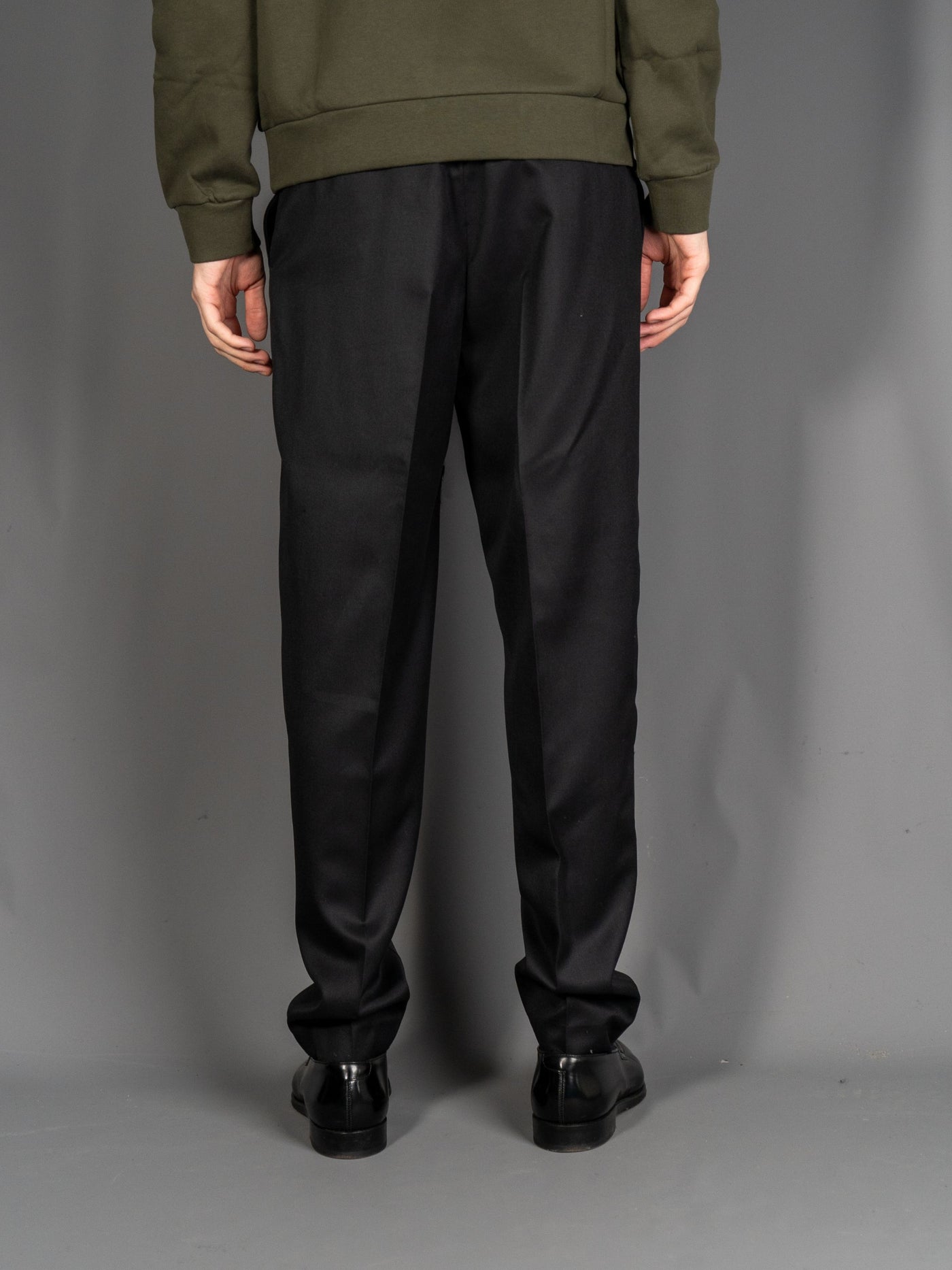 Massimo Wool Trousers - Sort