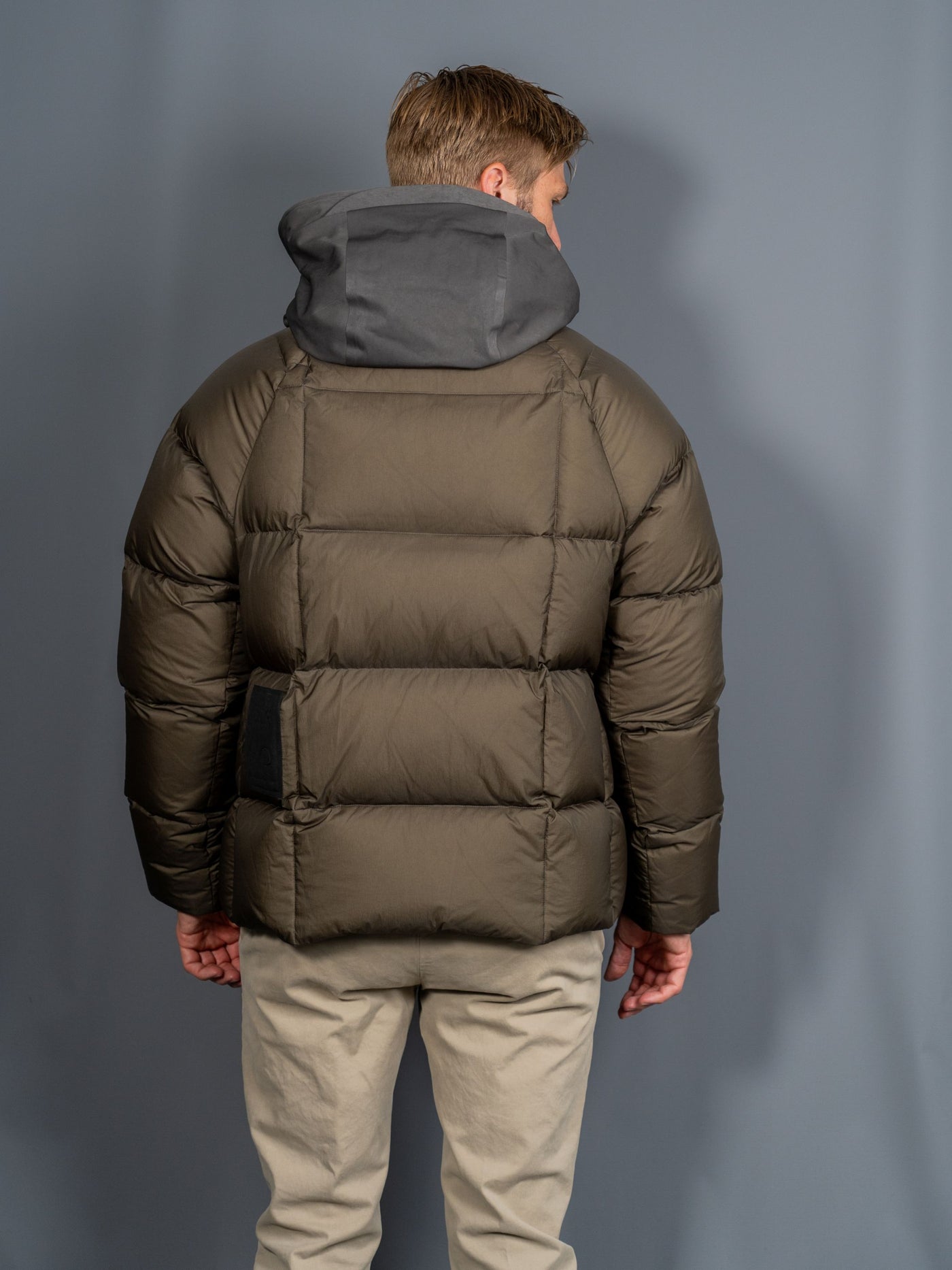 Tanker Combo Down Jacket - Brun