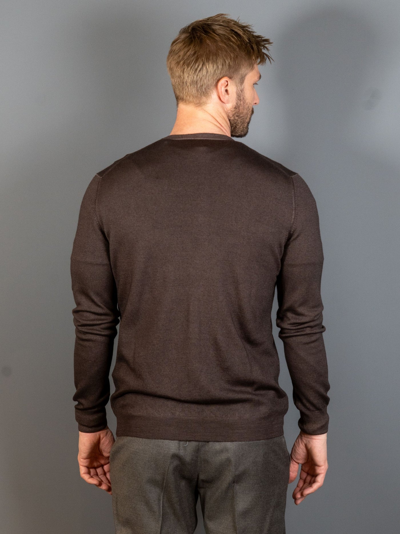 Vintage Wool Cardigan - Brun