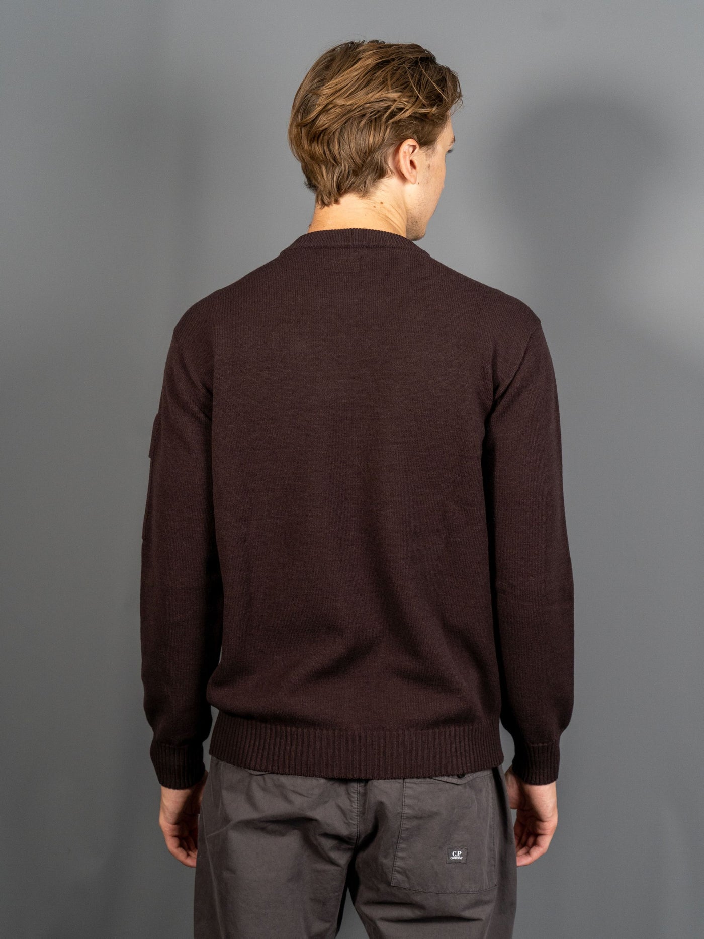 Metropolis Series Extra Fine Merino Wool Crewneck Knit - Brun