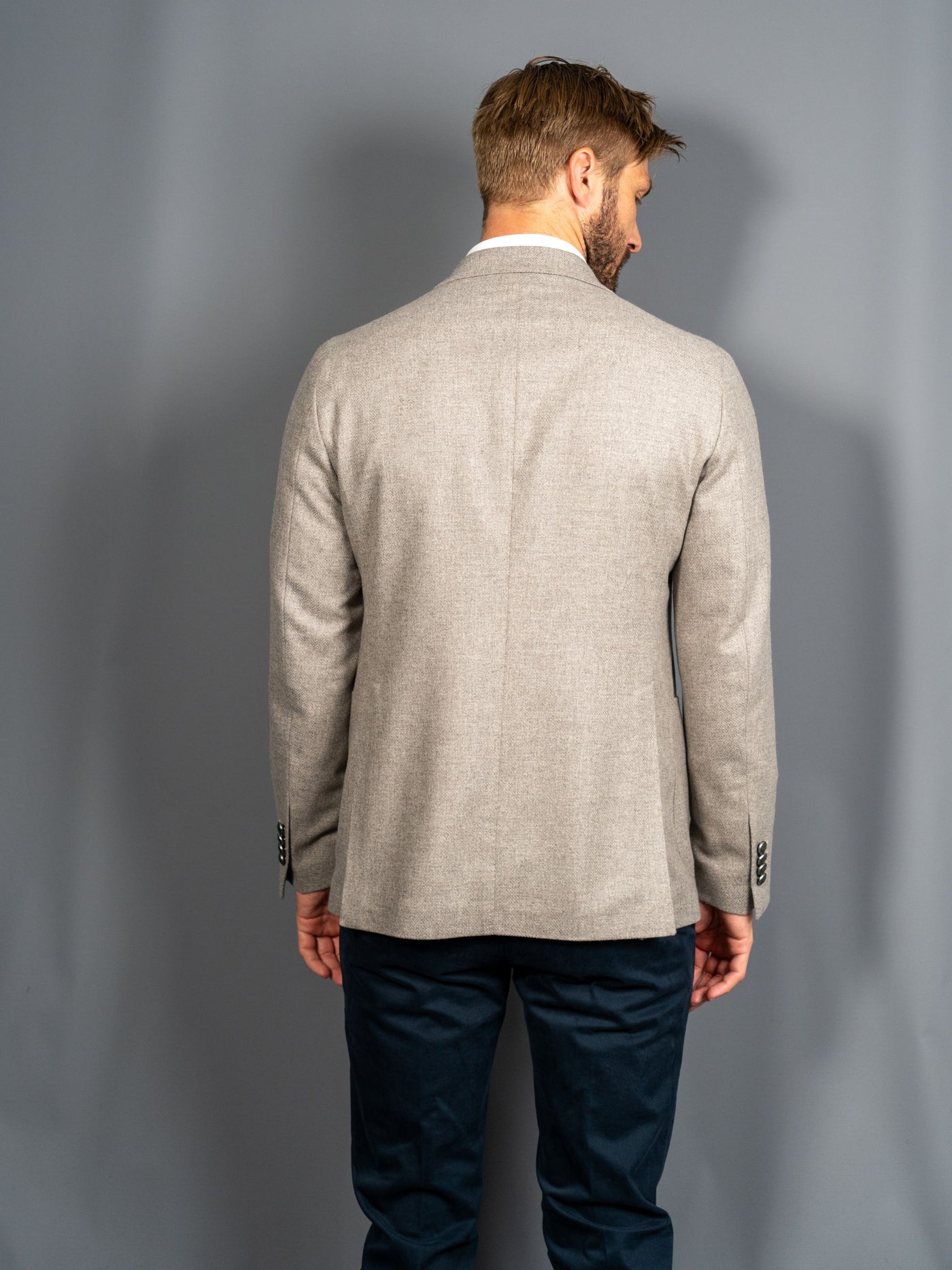 Wool Cashmere Blazer - Sand