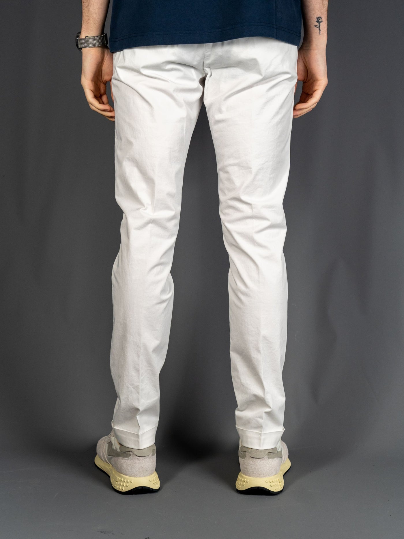 Cotton Stretch Slim fit Pants - Hvid