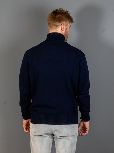 Knitwear Turtleneck Lambswool GRS - Navy