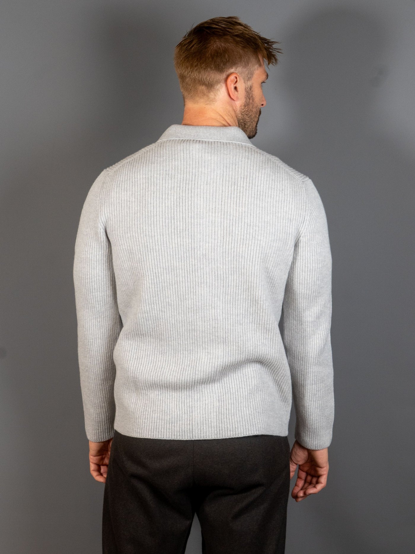 Cardigan Cashmere - Lysegrå