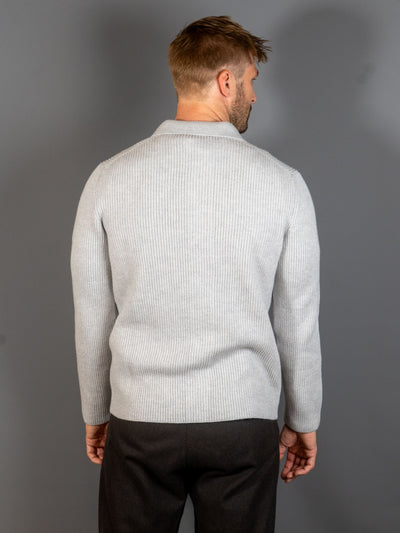 Cardigan Cashmere - Lysegrå