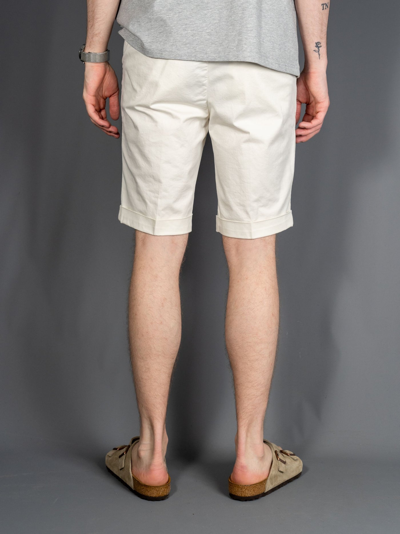 Bermuda Cotton Stretch - Hvid