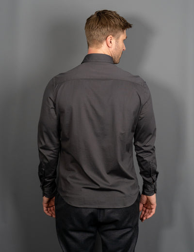 Cotton Stretch Luxury Shirt - Grå