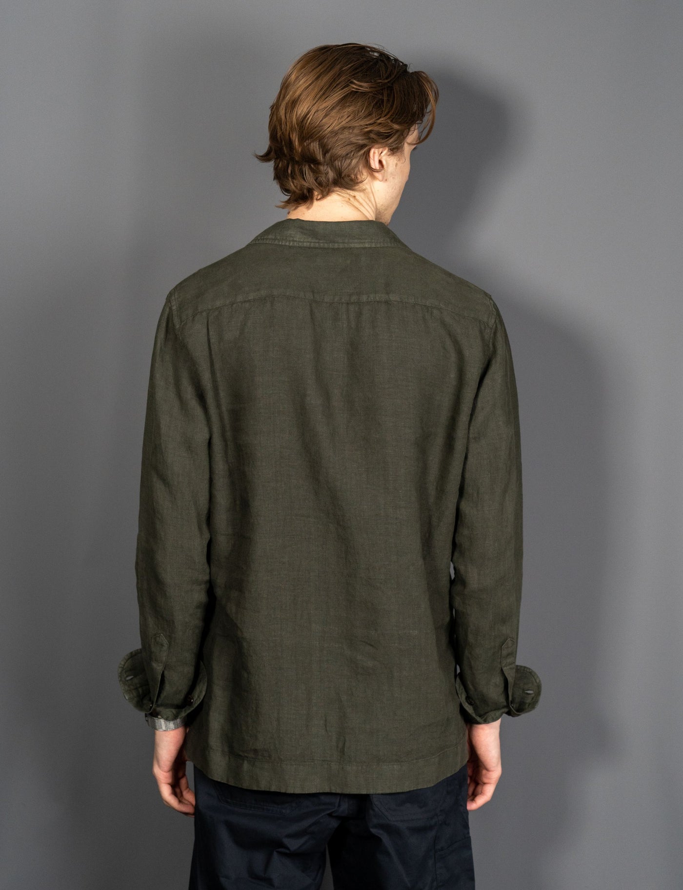 Linen Overshirt - Grøn