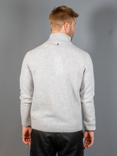 Wool Cashemere Dolcevita Knit - Grå