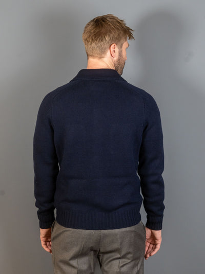 Chest Pocket Cardigan – Navy
