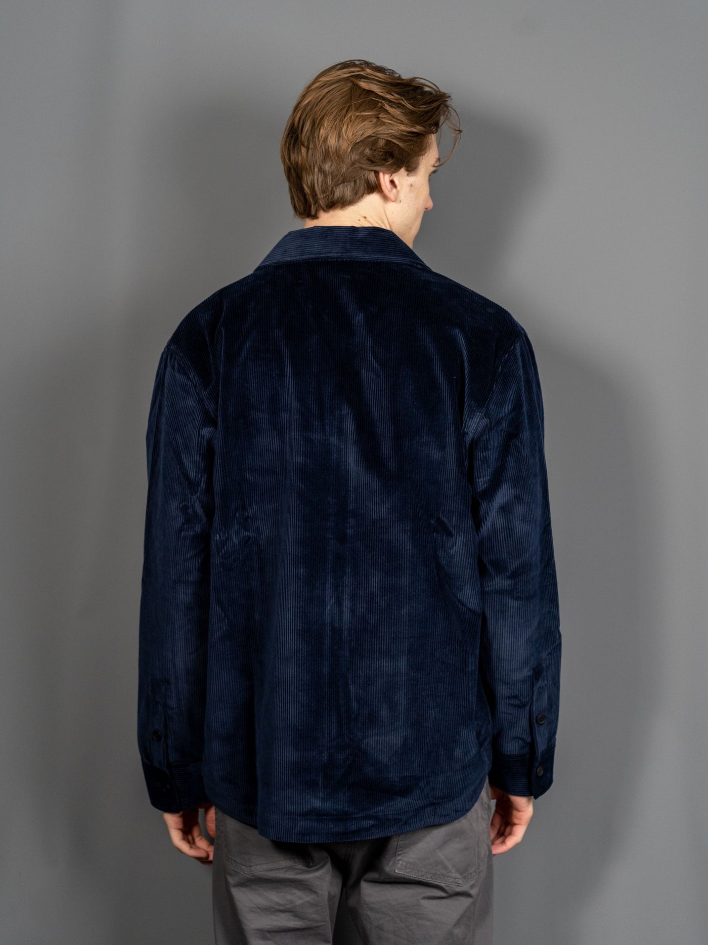 Zipped Overshirt - Navy