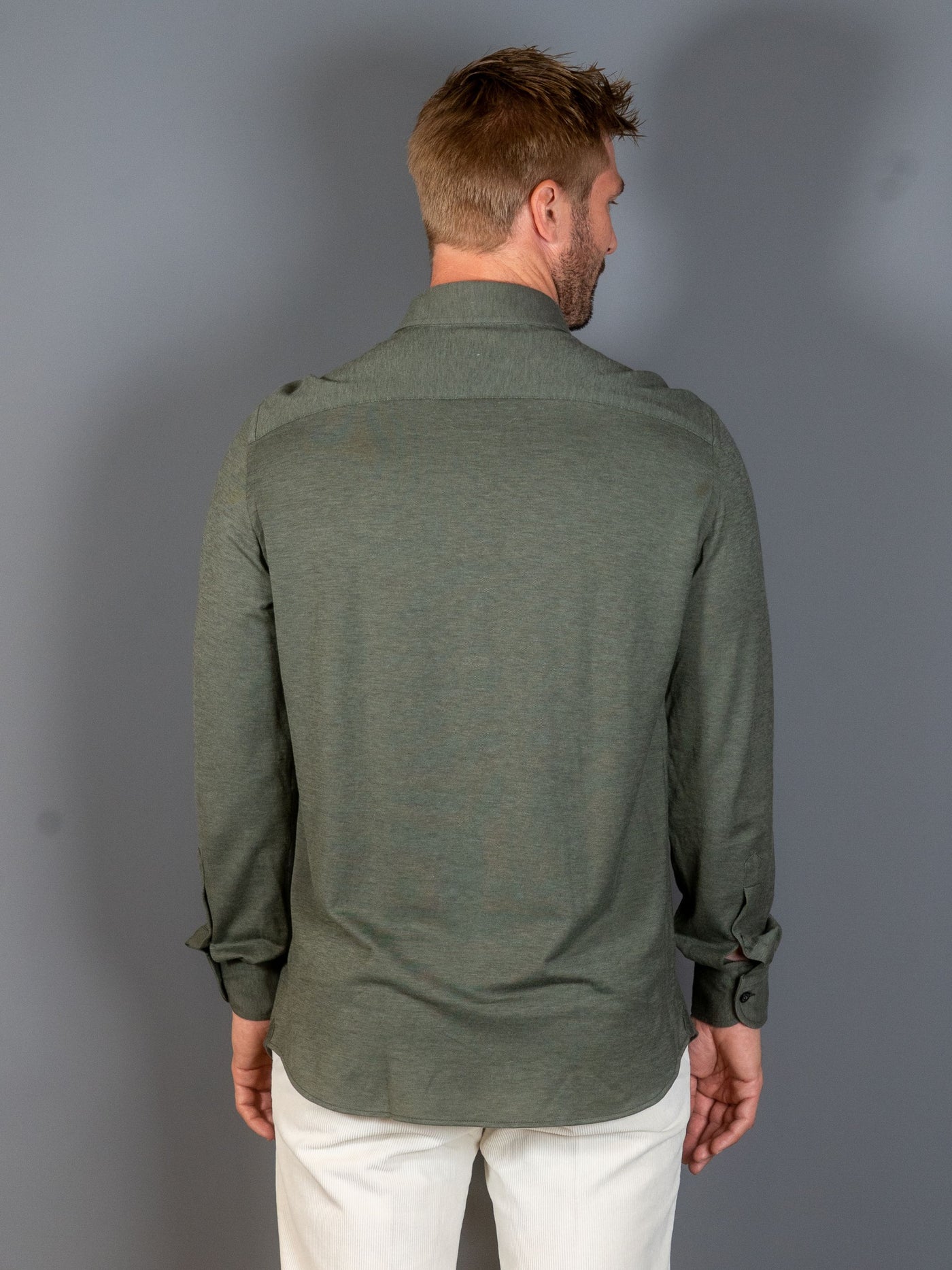 Cotton Lyocell Luxury Shirt - Grøn