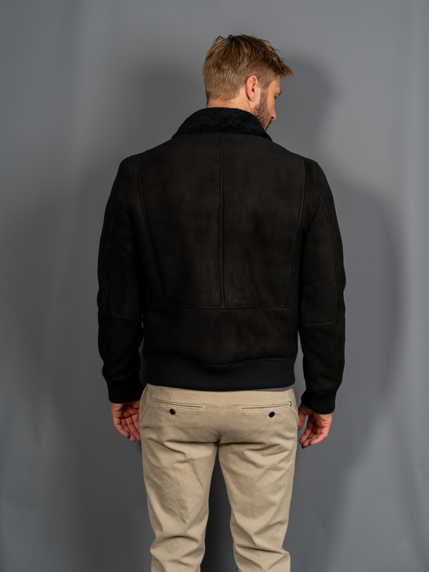 Montone Shearling Jacket - Sort