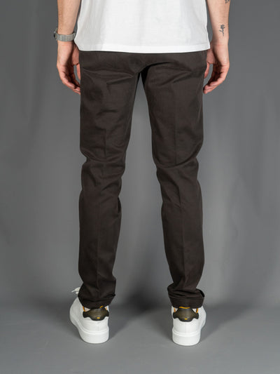 Cotton Stretch Slim fit Pants - Brun