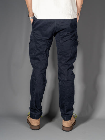 Stretch Sateen Ergonomic Lens Cargo Pants - Navy