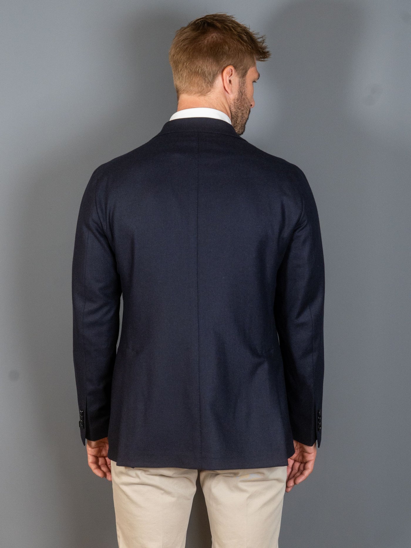 Wool Cashmere Blazer - Navy