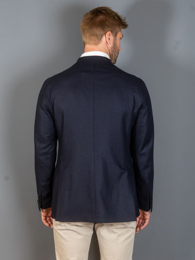 Wool Cashmere Blazer - Navy