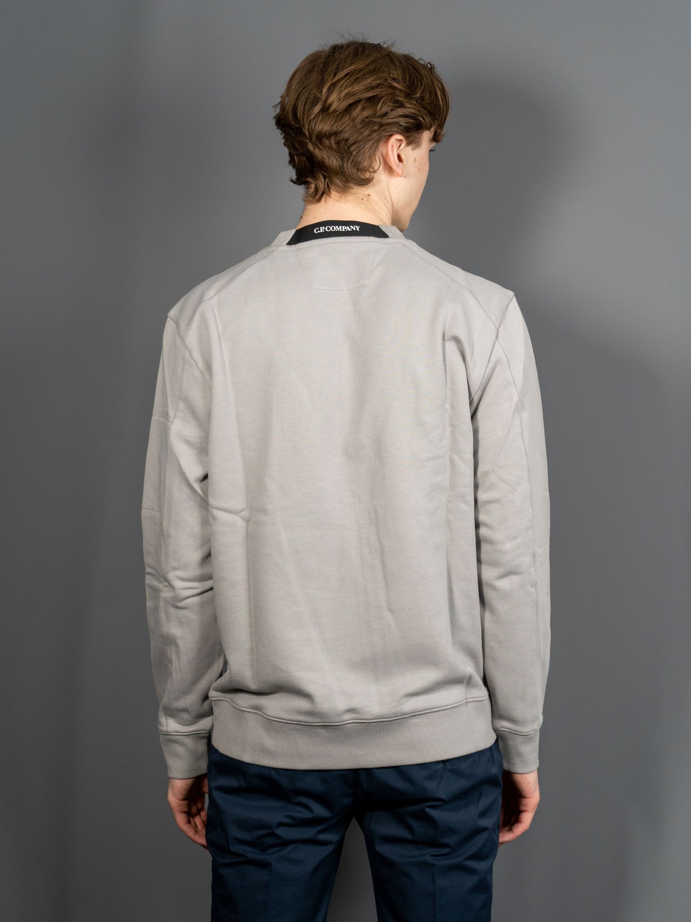 Diagonal Raised Fleece Sweatshirt - Grå
