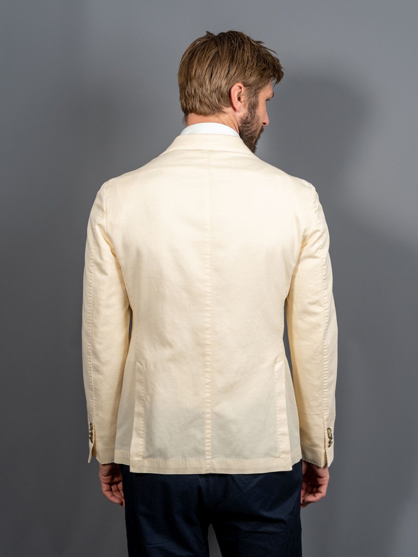 Cotton Linen Blazer - Hvid