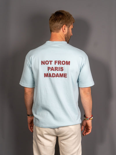 Le T-Shirt Slogan - Lyseblå