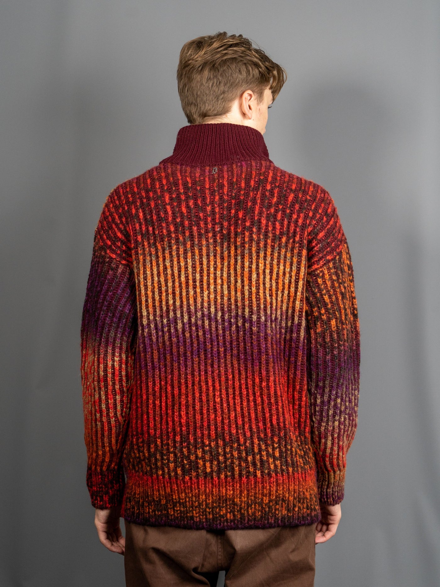 Dolcevita Half Zip Jumper - Bordeaux