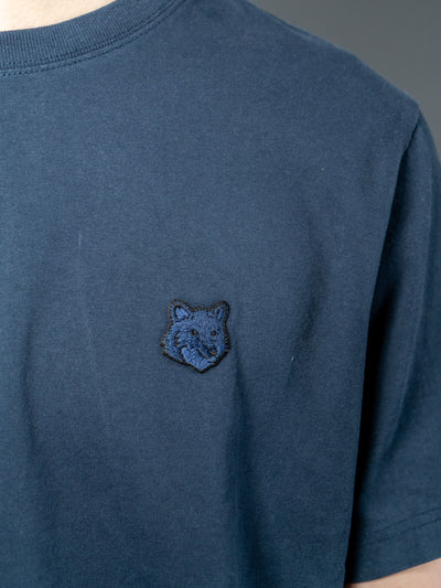 Bold Fox Head Patch Comfort T-Shirt - Navy