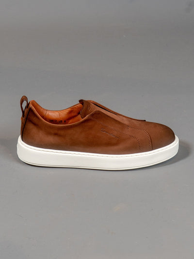 Victory Suede Slip-on Sneakers - Brun