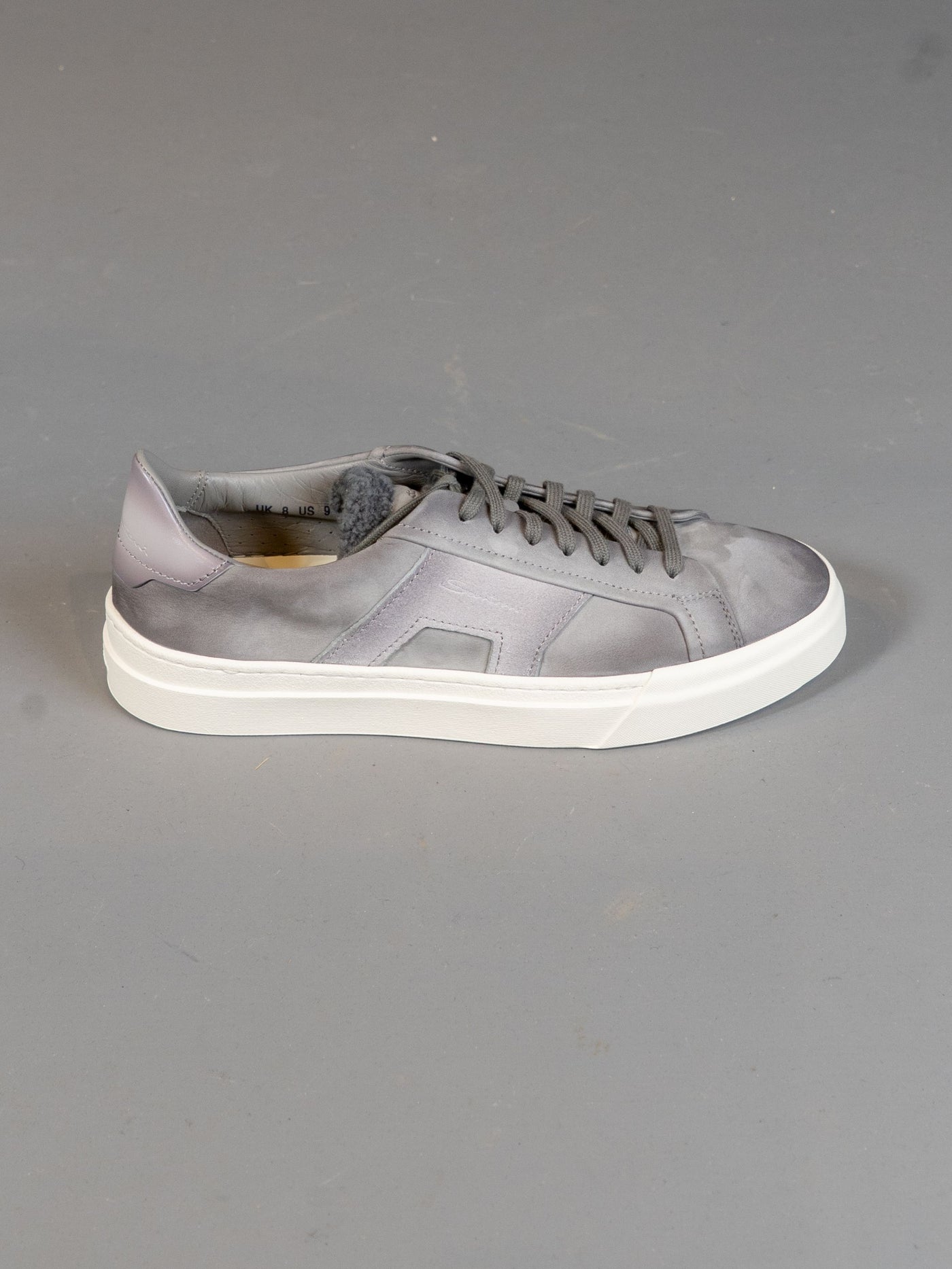 Nubuck Double Buckle Sneaker - Grå