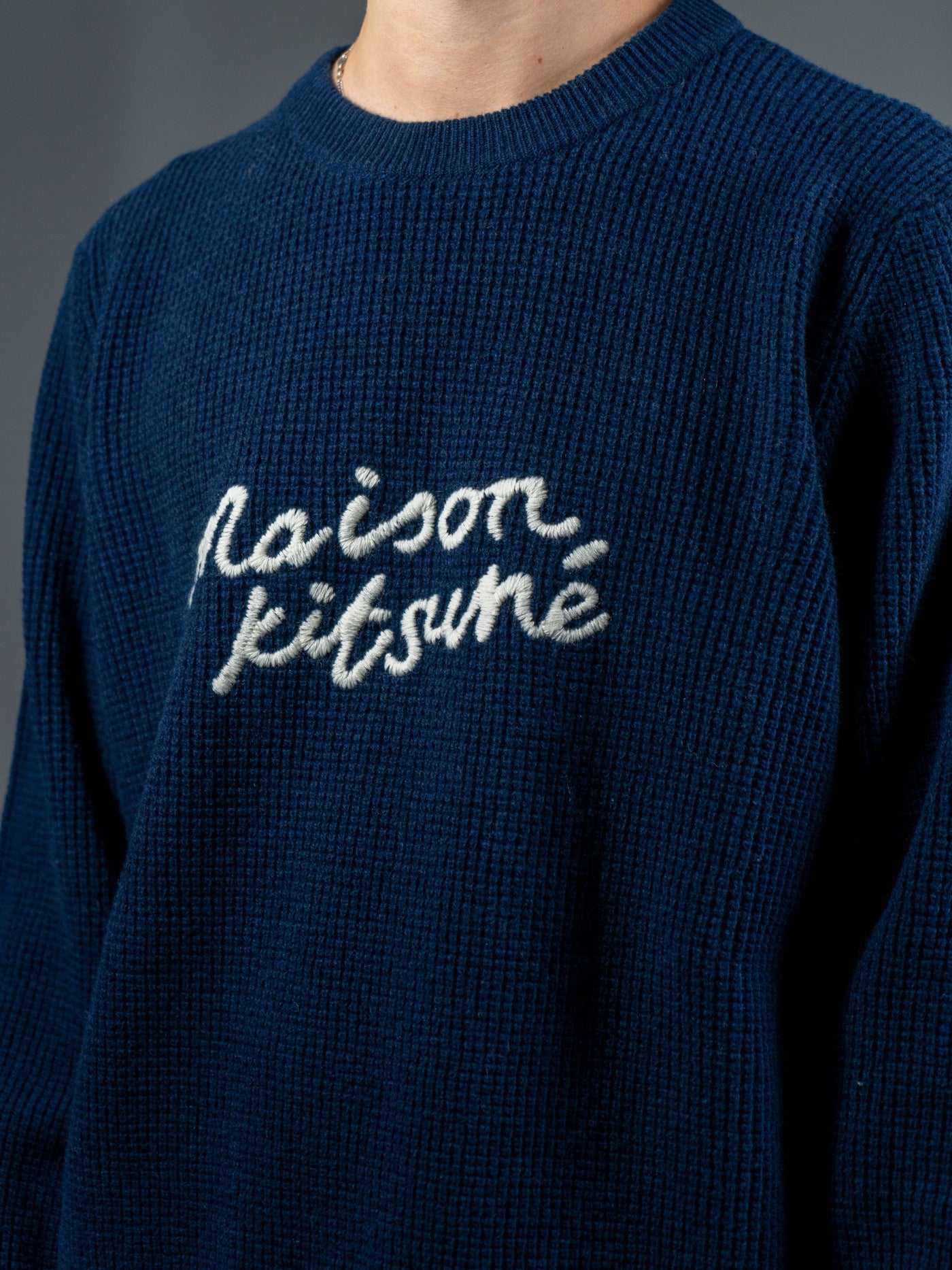 Maison Kitsuné Handwriting Comfort Jumper - Navy