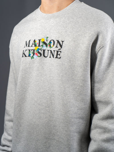 Maison Kitsuné Flowers Sweatshirt - Grå