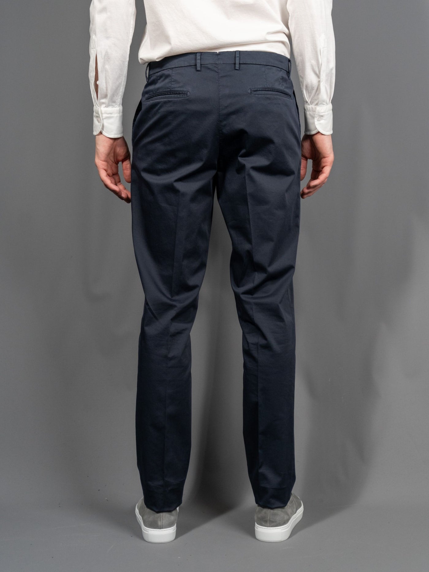 K Jacket Garment Dyed Cotton Suit - Navy