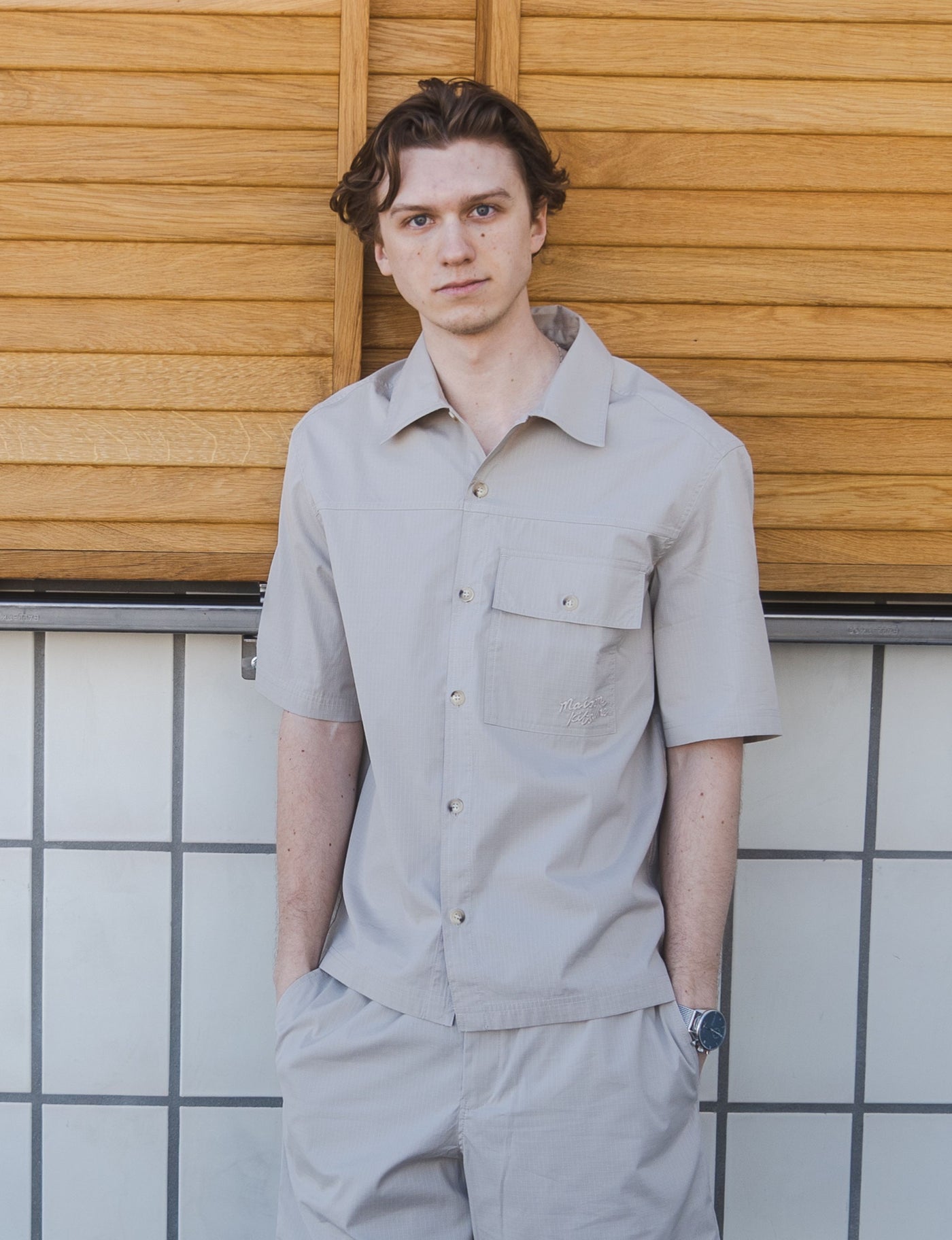 Short Sleeve Overshirt - Sand