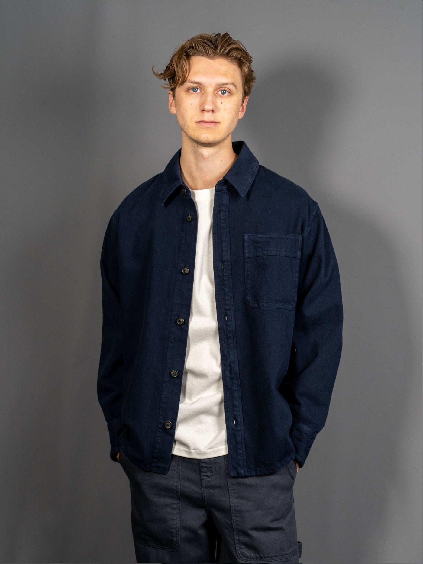 Surchemise Basile Overshirt - Navy