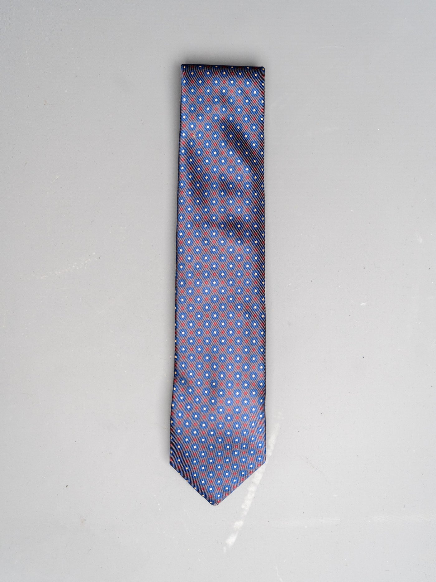 Dotted Silk Tie - Grå