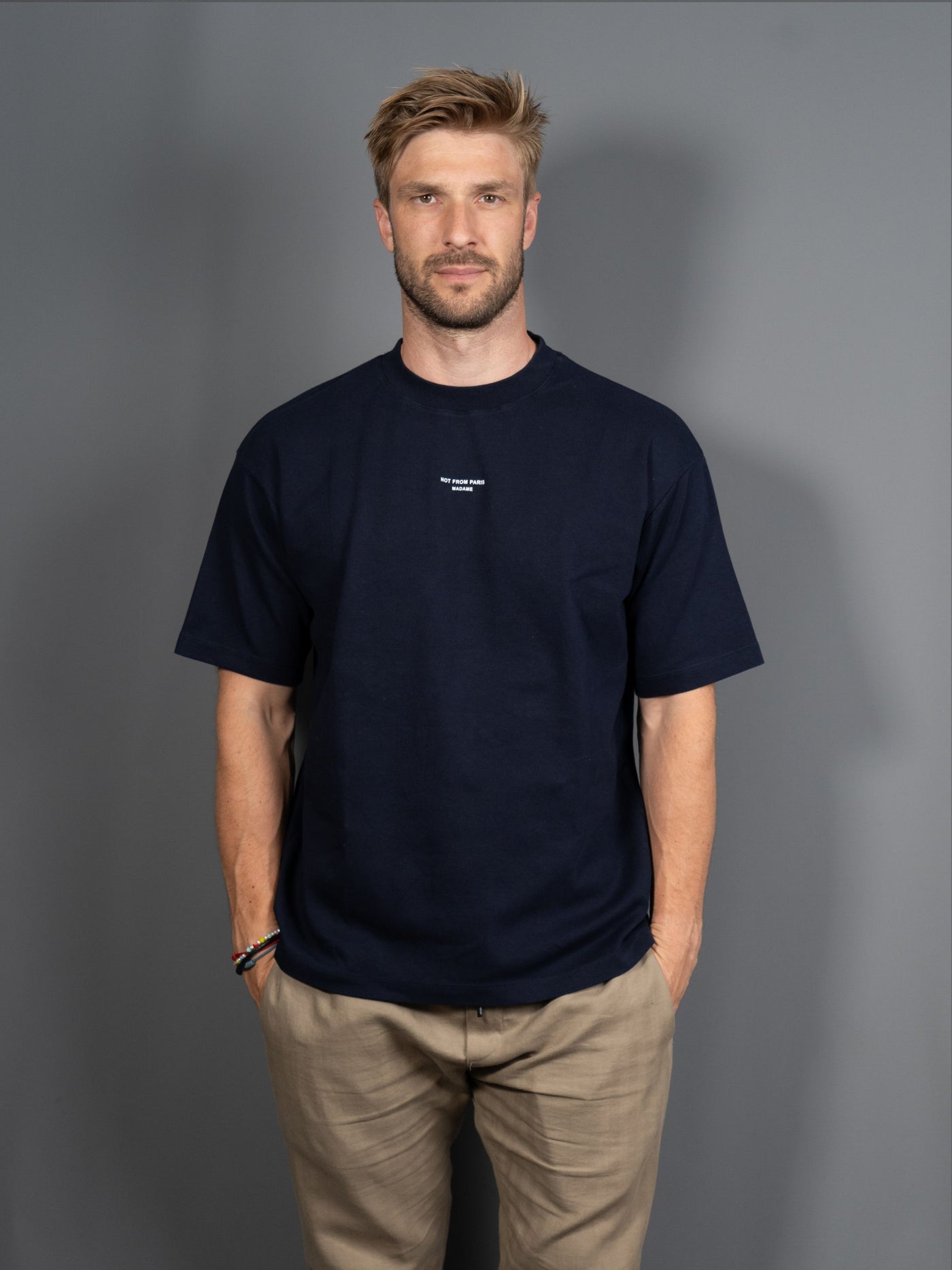 Le T-Shirt Slogan Classique - Navy