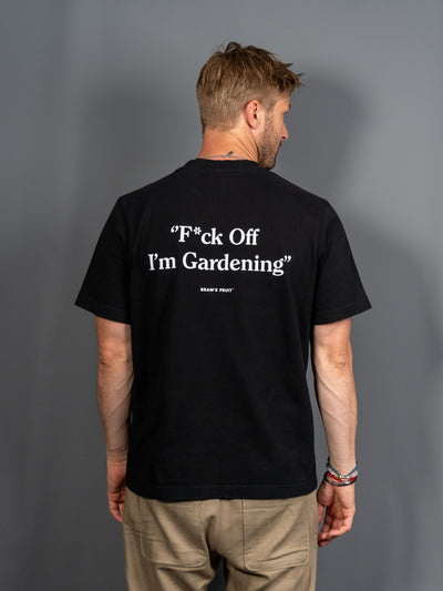 F*ck Off I'm Gardening T-shirt - Sort