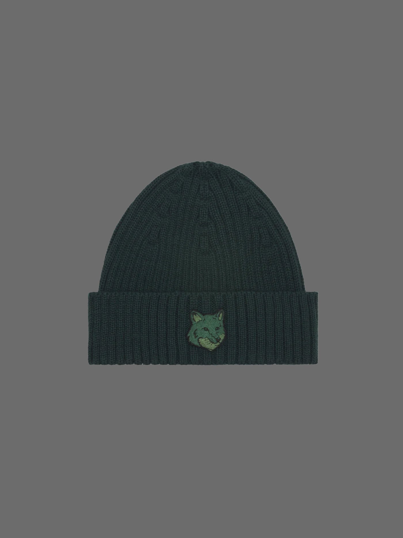 Bold Fox Head Beanie - Grøn