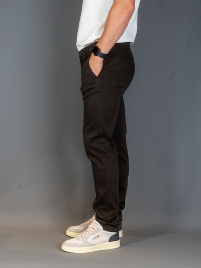 Cotton Stretch Slim fit Pants - Brun