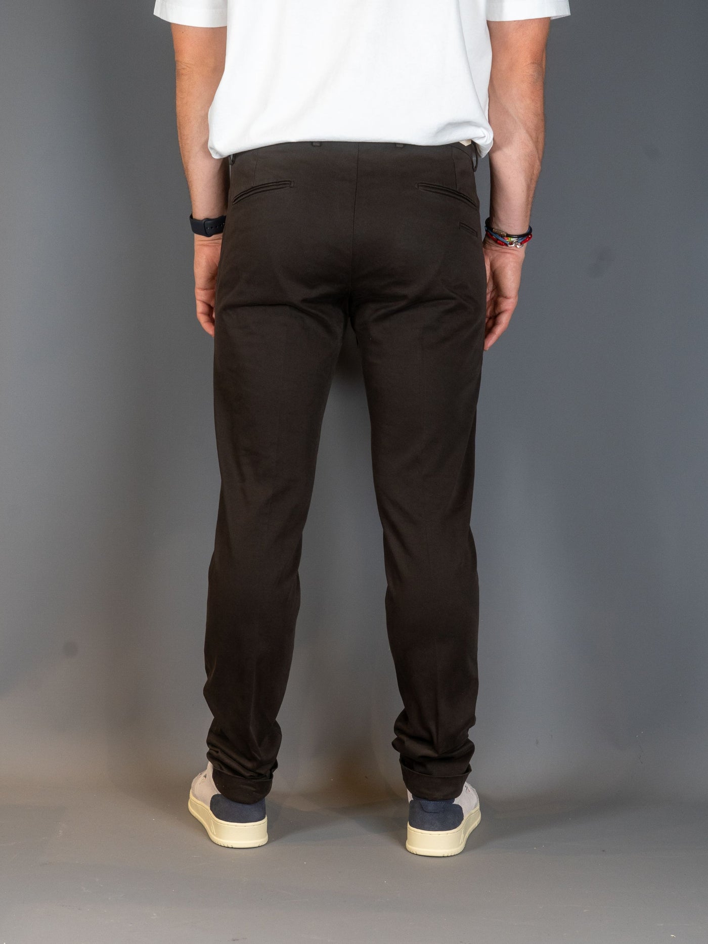 Cotton Stretch Slim fit Pants - Brun