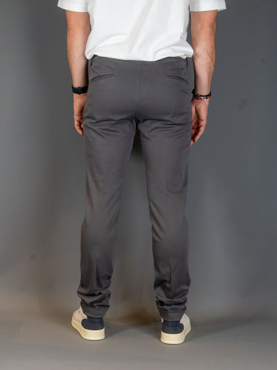 Cotton Stretch Slim fit Pants - Grå