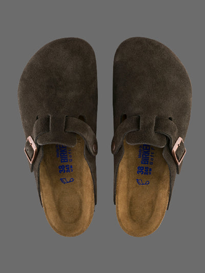 Boston Soft Footbed Suede Leather - Mocca
