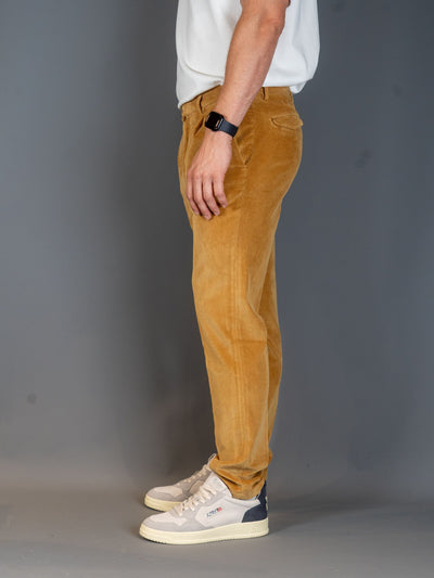 Pleated Corduroy Pants - Camel